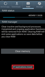 Android RAM, All Clear